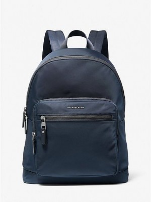 Michael Kors Hudson Nylon Rucksack Herren Navy | 102685-KJB