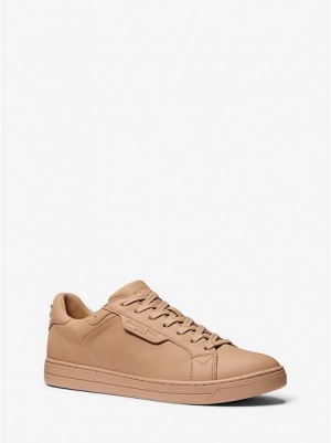 Michael Kors Keating Leder Sneakers Herren Braun | 382079-JID