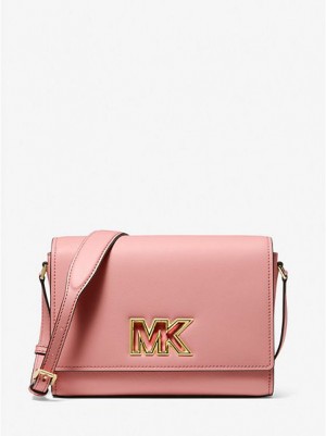 Michael Kors Mimi Medium Leder Kuriertaschen Damen Rosa | 754831-JTH