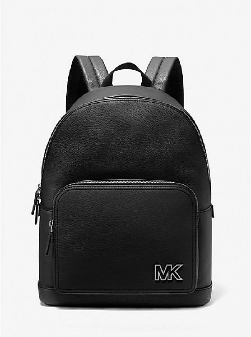 Michael Kors Cooper Pebbled Leder Rucksack Herren Schwarz | 315847-HKN