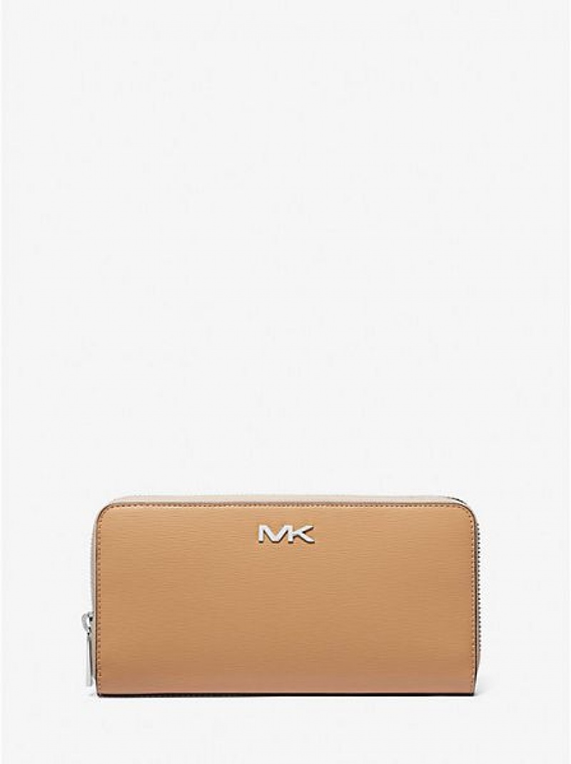 Michael Kors Cooper Textured Faux Leder Smartphone Geldbörse Damen Braun | 345967-HRD