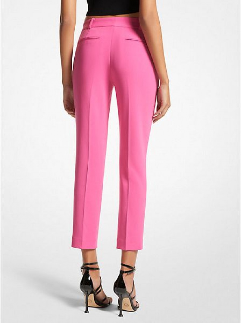 Michael Kors Crepe Hose Damen Rosa | 710342-ICG