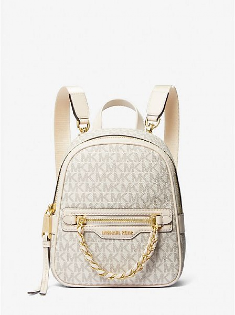 Michael Kors Elliot Extra-small Logo Rucksack Damen Weiß | 346891-YZU