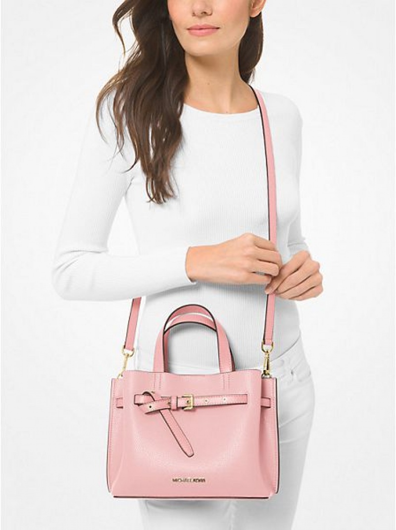 Michael Kors Emilia Small Pebbled Leder Schulranzen Damen Rosa | 138742-DUJ