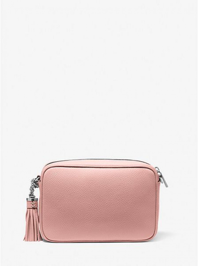 Michael Kors Ginny Leder crossbody taschen Damen Rosa | 931867-JEQ