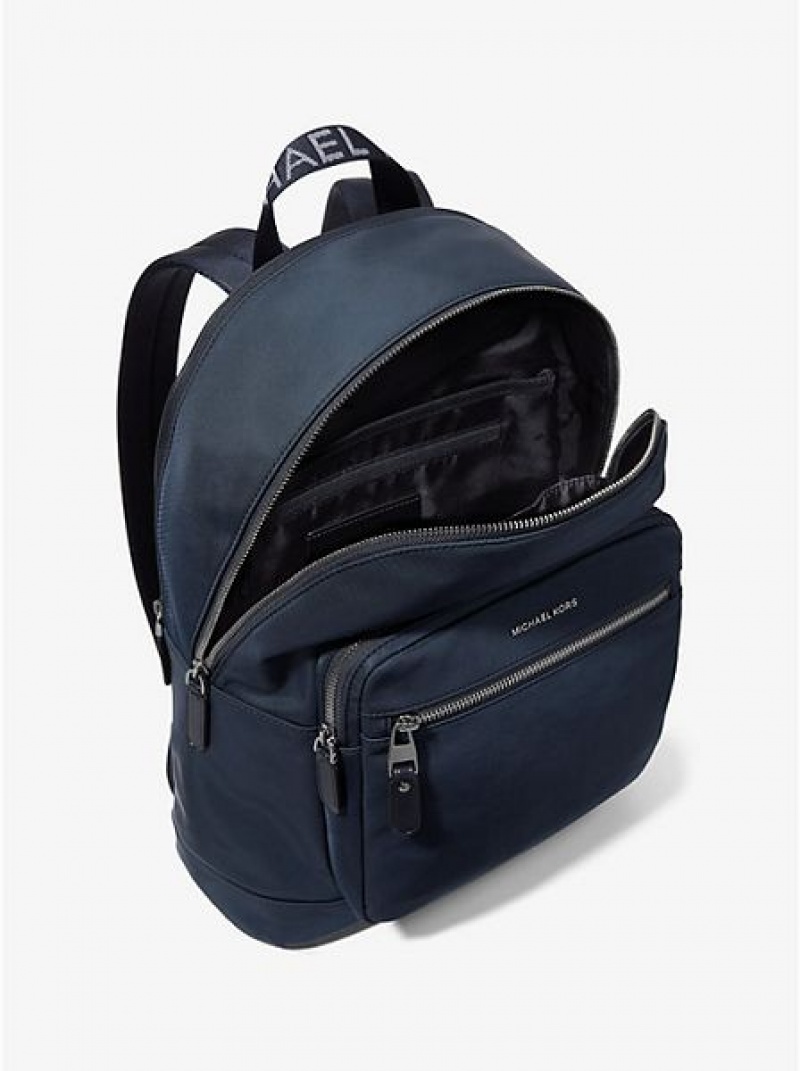 Michael Kors Hudson Nylon Rucksack Herren Navy | 102685-KJB