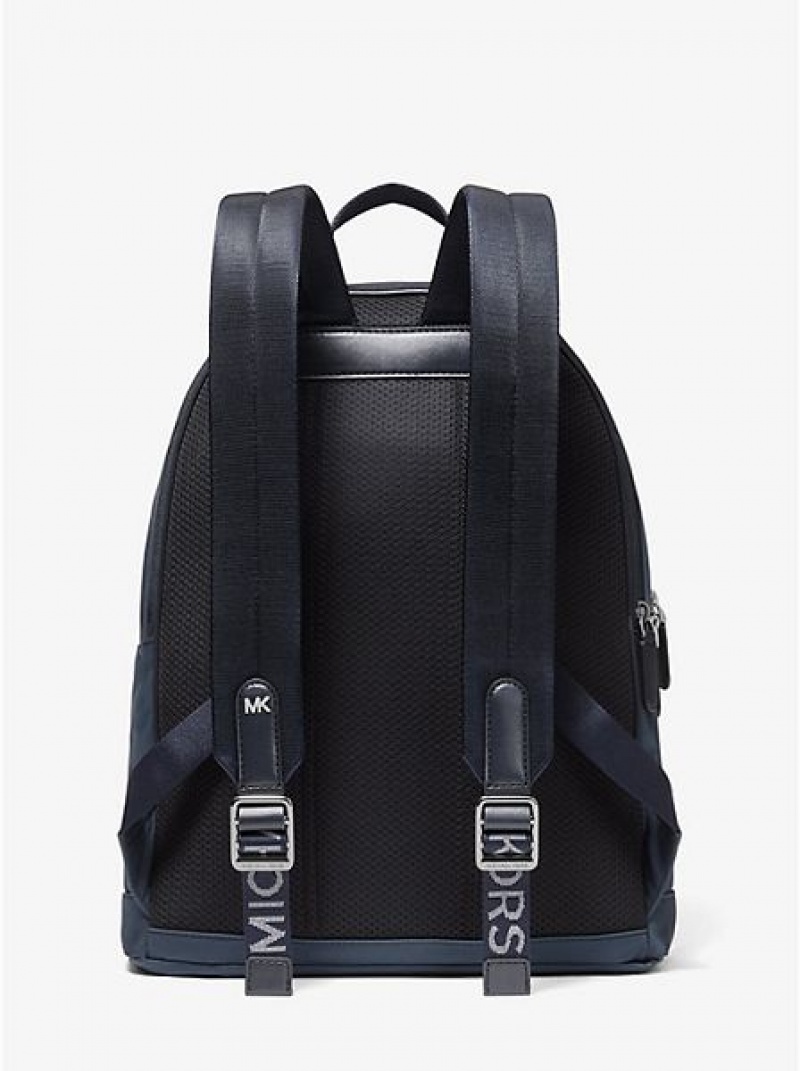 Michael Kors Hudson Nylon Rucksack Herren Navy | 102685-KJB