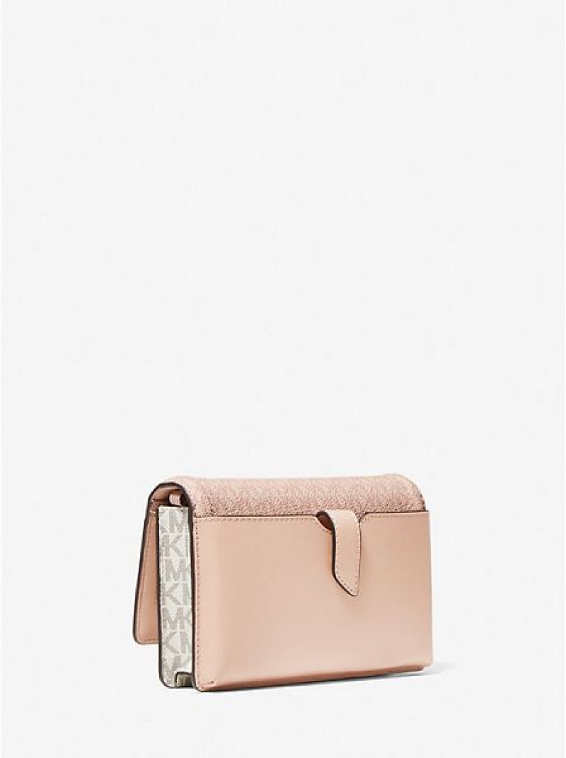 Michael Kors Jet Set Small Two-tone Logo Smartphone crossbody taschen Damen Mehrfarbig | 934601-BAJ