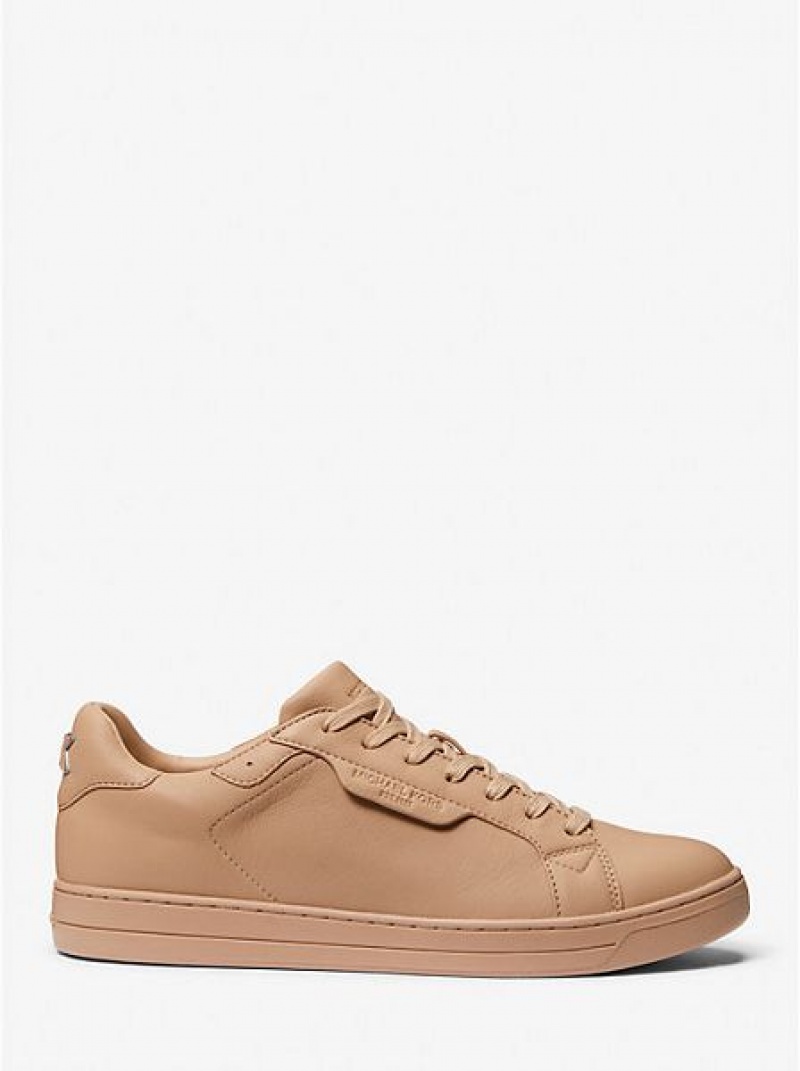 Michael Kors Keating Leder Sneakers Herren Braun | 382079-JID