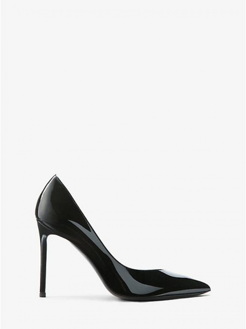 Michael Kors Muse Lack Leder Pumps Damen Schwarz | 503189-WYP