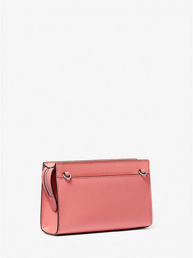 Michael Kors Sheila Small Faux Leder crossbody taschen Damen Rosa | 982035-CYZ